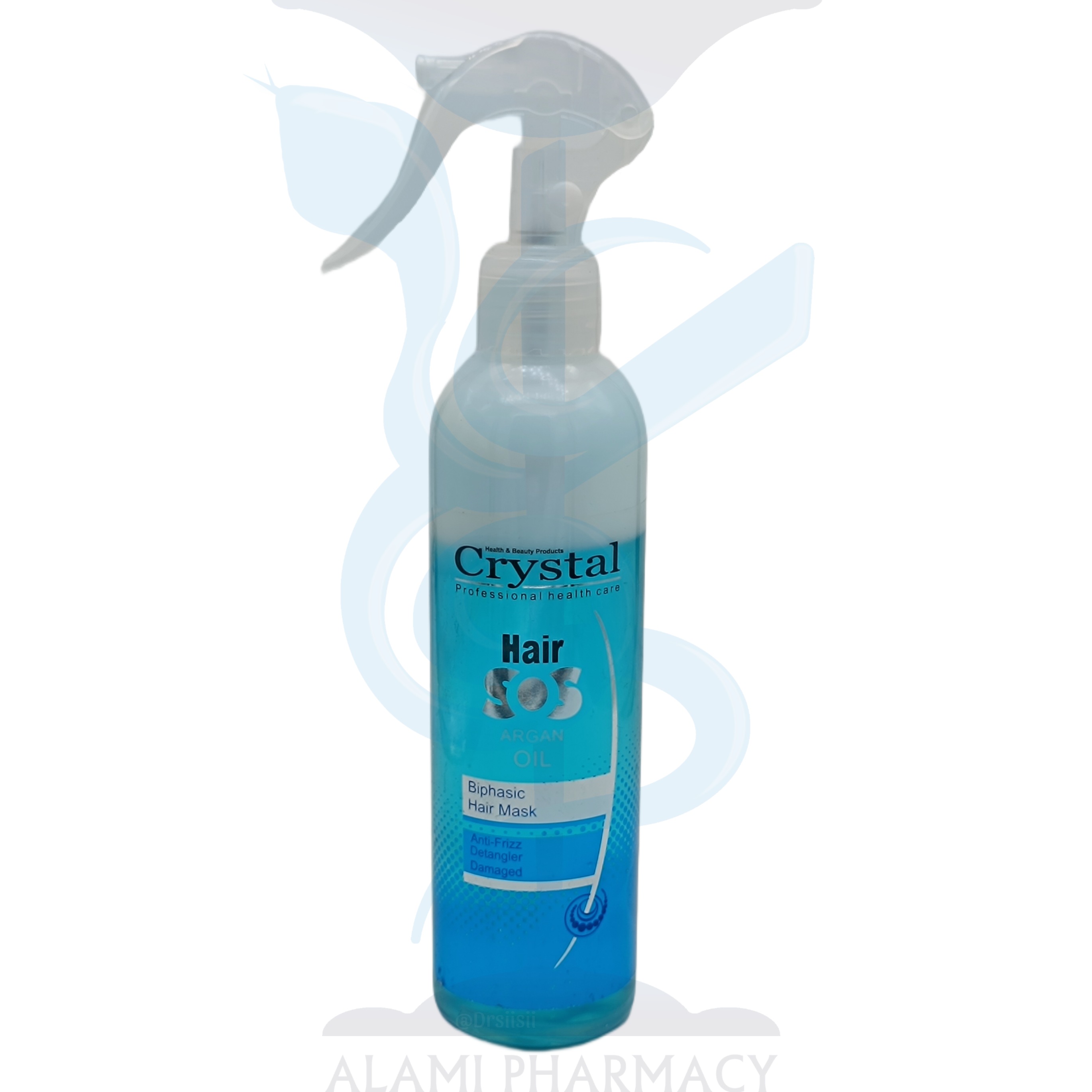 اسپری ماسک دو فاز آرگان کریستال حجم 250 آبرسانی عمقی و پیشگیری از گره خوردن موها
