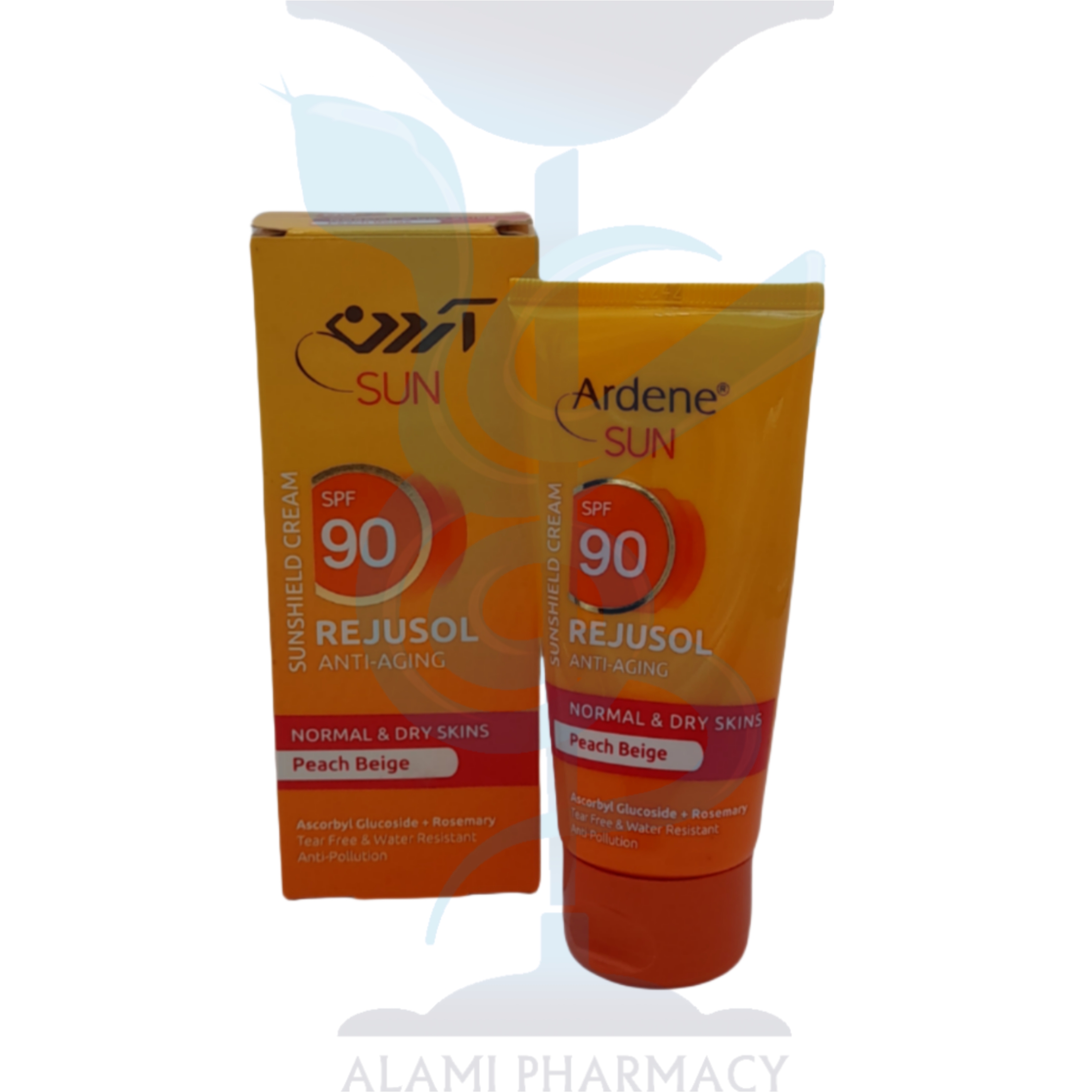 کرم ضد آفتاب بژ هلویی پوست خشک و معمولی آردن Spf 90