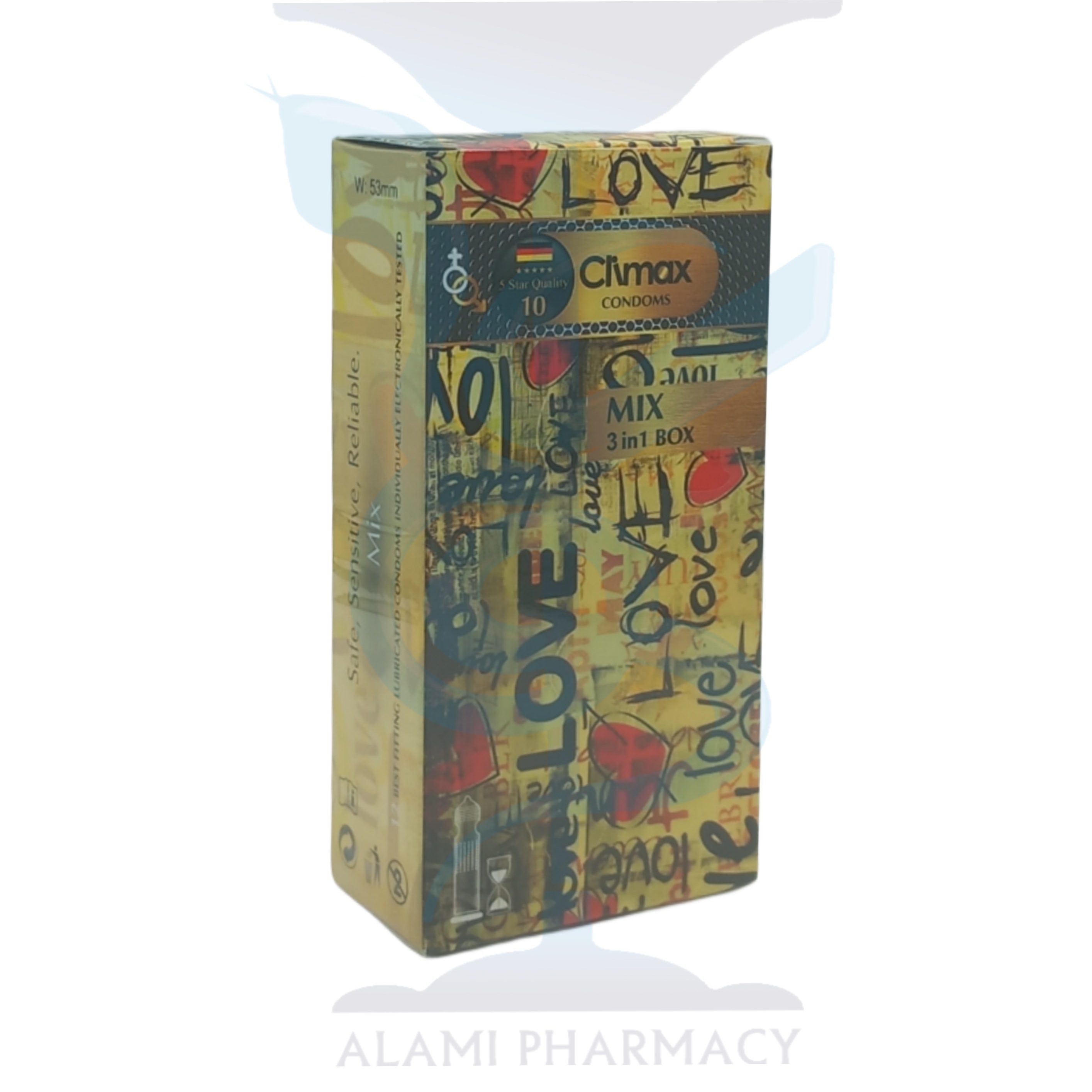 کاندوم میکس کلایمکس بسته 12 عددی
