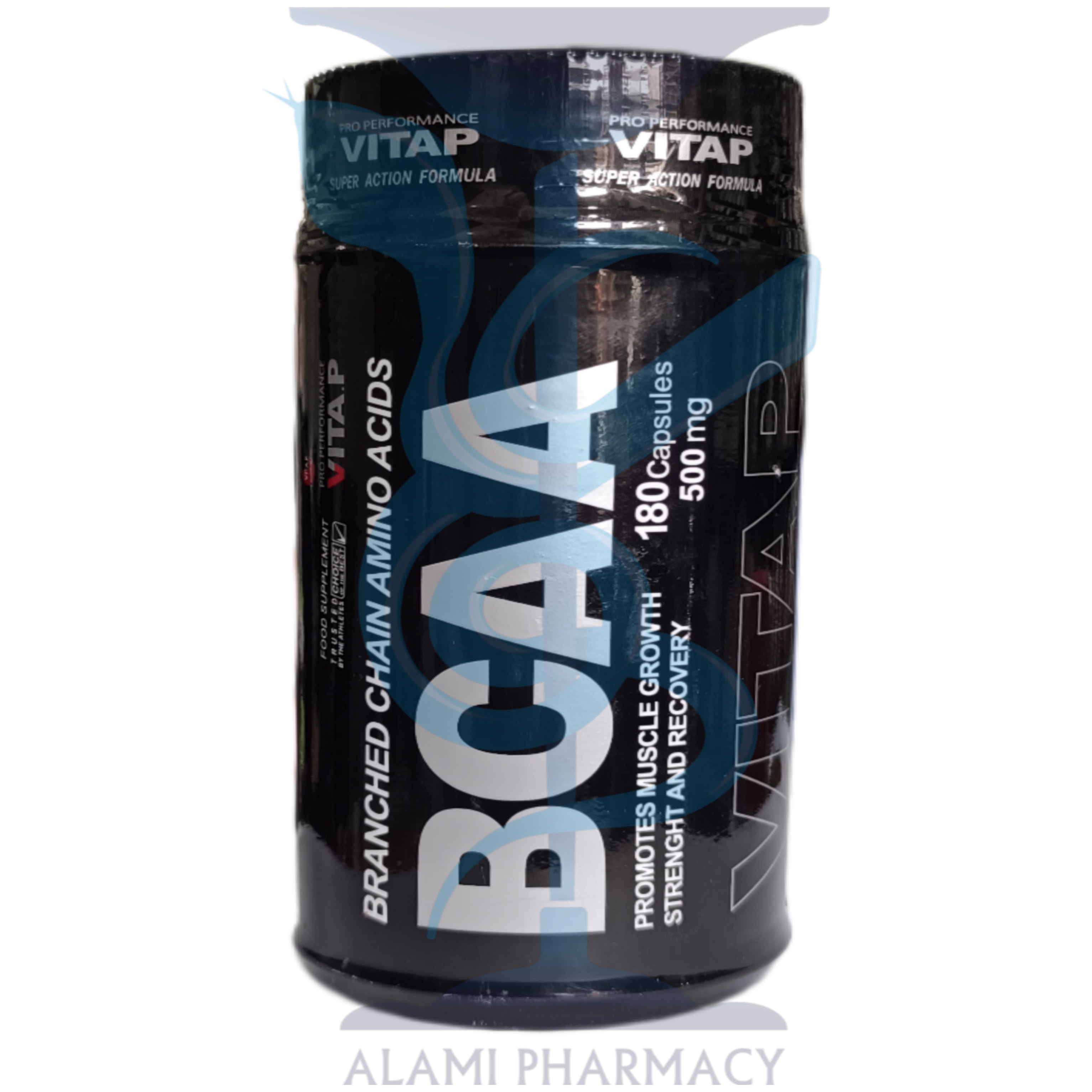 کپسول BCAA بی سی ای ای ویتاپی  500 میلی گرم 180 عددی (جلوگیری از تحلیل عضلات)