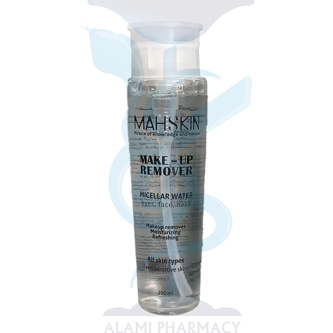 میسلار Micellar پاک کننده آرایش و آلودگی چشم ، صورت و گردن مه اسکین حجم 200میل بدون سولفات