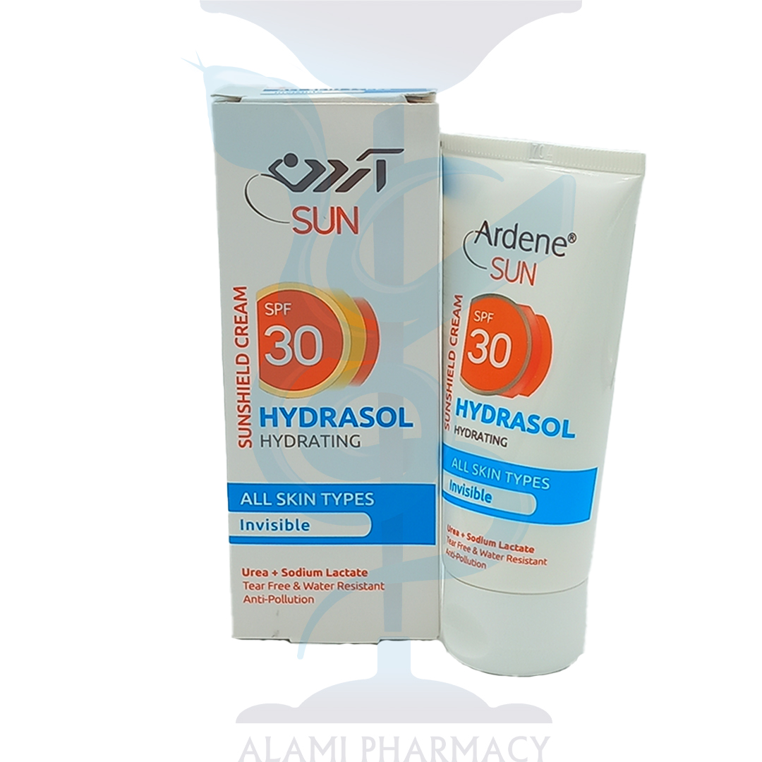 کرم ضد آفتاب بی رنگ هیدراسول آردن سان مناسب انواع پوست Spf 30  حجم 50 میل