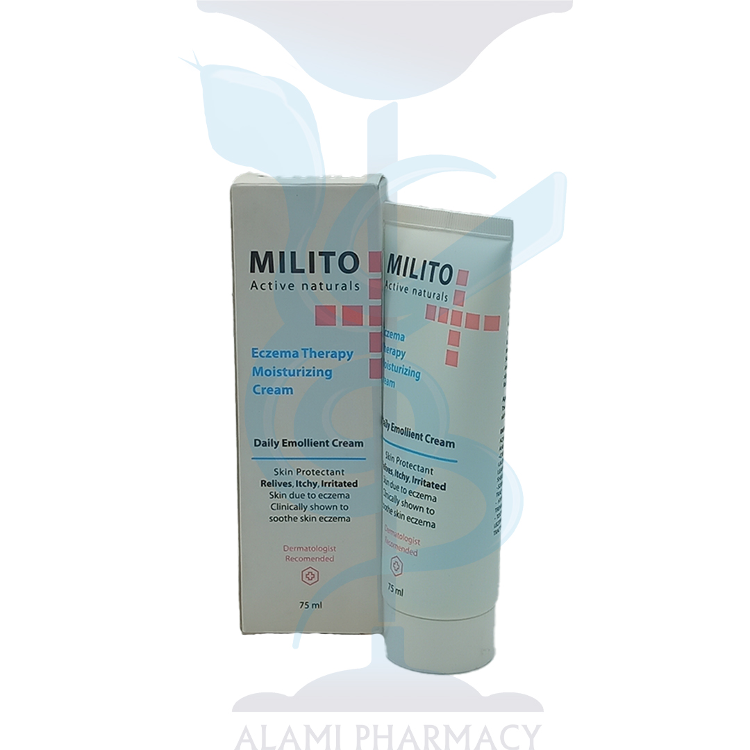 کرم مرطوب کننده میلیتو Milito درمان خشکی و اگزما حجم 75 میل