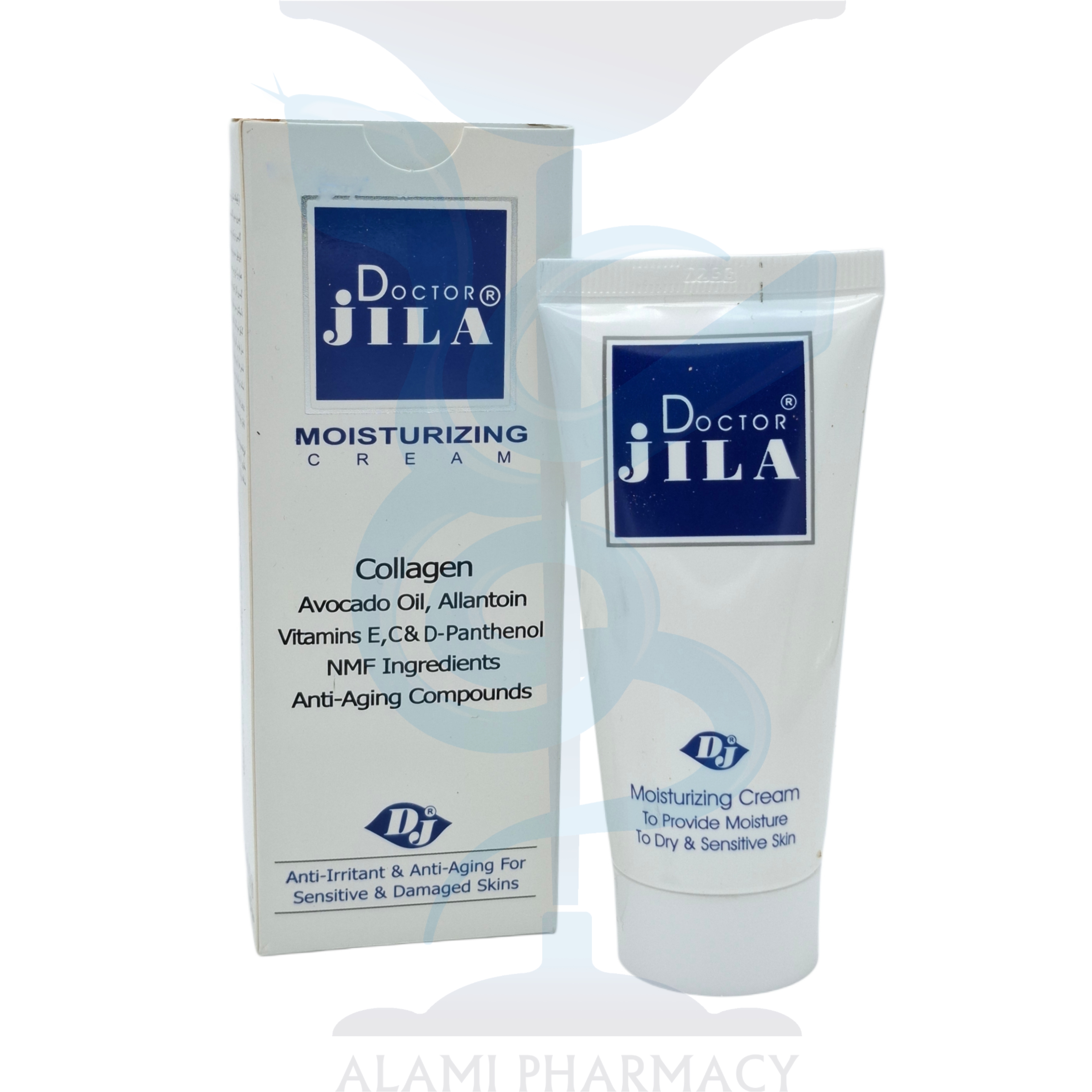 کرم مرطوب کننده دکتر ژیلا کلاژن دار پوستهای حساس و آسیب دیده 50 میل